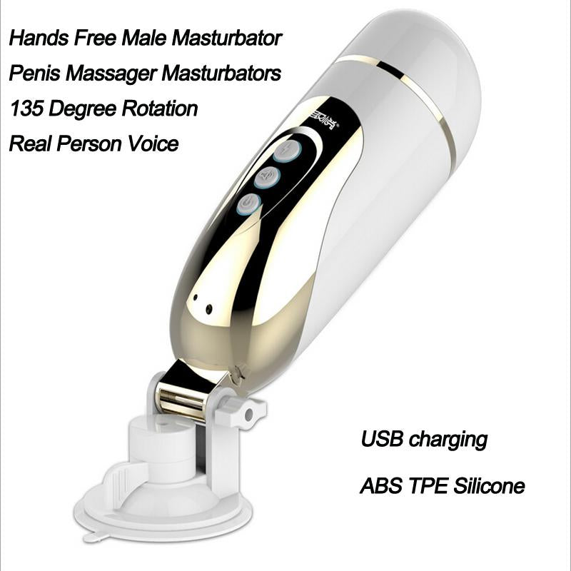 QUYUE Hands Free Male Masturbator for man Artificial vagina real pussy Sex products Adult Sex toys