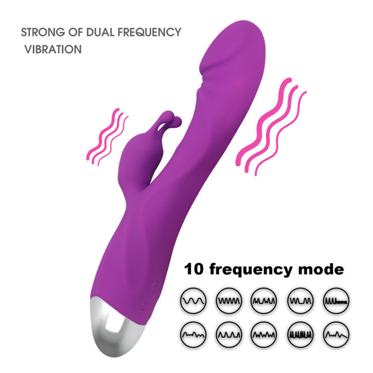 Adult Products Romeo Charging Double G-Spot Vibrator Female Masturbation Massage AV Vibrator